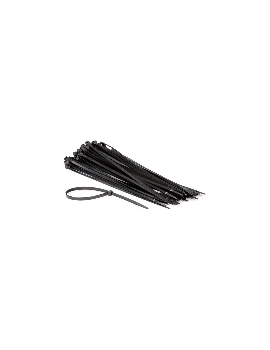 Jeu de serre-cables en nylon - 7.6 x 400 mm - noir (100 pcs)-Jeu de serre-c,bles en nylon - 7.6 x 400 mm - noir (100 pcs)