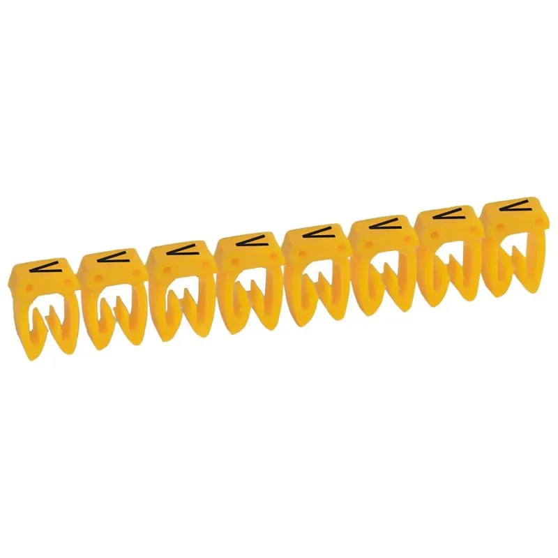 Legrand 038131 - 300 repères 0,15 à 0,5mm² Marquage V Jaune